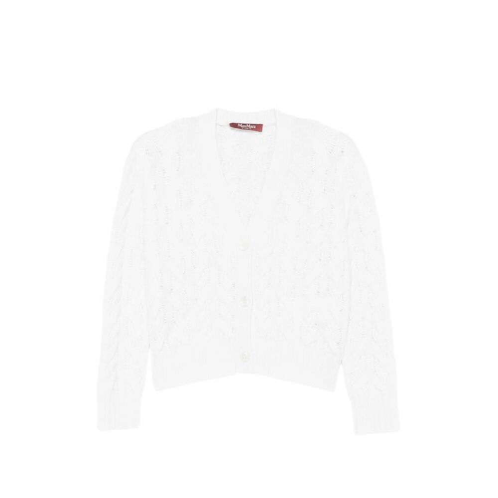 Max Mara Studio White Knitwear - Cardigans Women